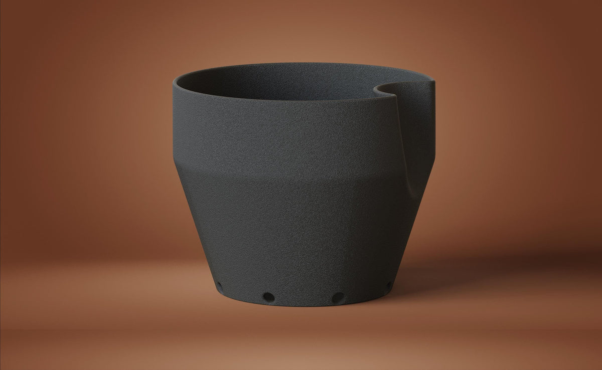 Wavy Facade Self-Watering Planters, 3D printed in PLA, view 11 of 12