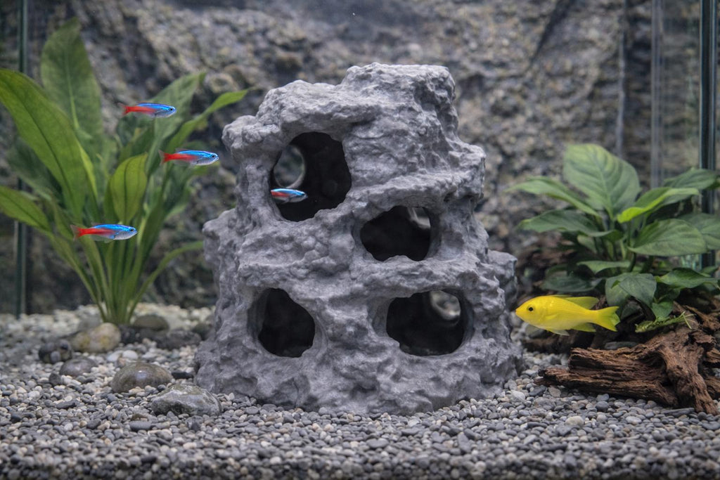 Stone Grotto Cave Hide with Steps, 3D printed in PETG, for reptiles, amphibians and fish