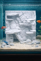 Rocky Stone Cliff 3D Background, Style I, 3D printed in PETG, view 3 of 3