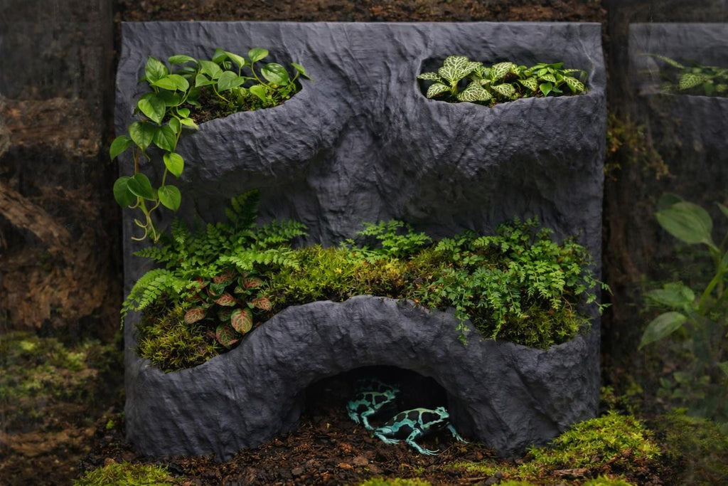 Rock Wall with Planters 3D Background, 3D printed in PETG, view 5 of 7