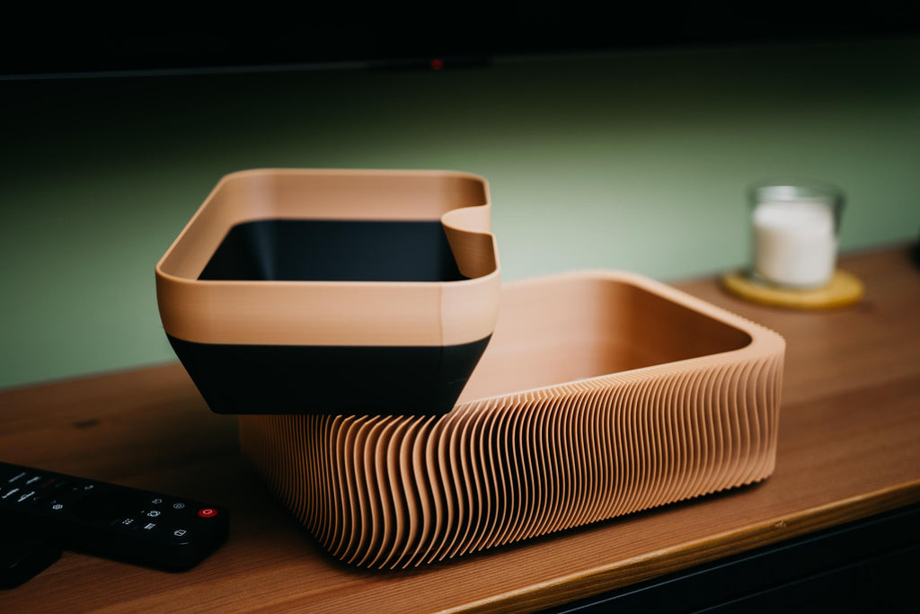 Suiban Self-Watering Bonsai Planter, 3D printed in PLA, view 6 of 6