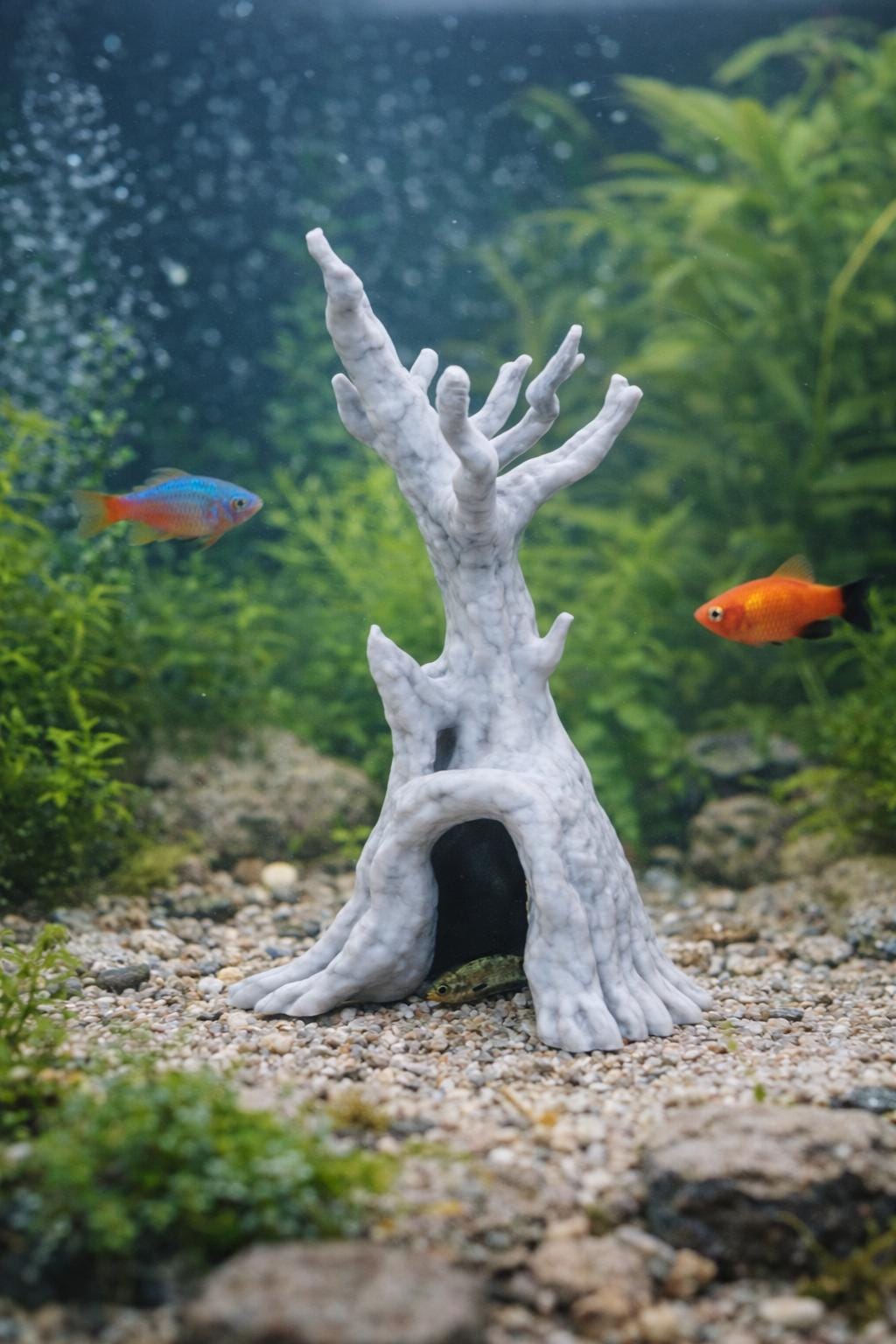 Gnarled Dead Tree Hollow Cave Hide, 3D printed in PETG, view 3 of 5