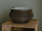 Woven Texture Self-Watering Planter, Style II, 3D printed in PLA, view 3 of 8