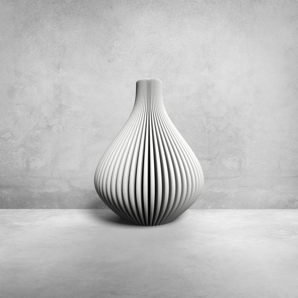 Serenity Wave Flower Vase, 3D printed in PLA, view 6 of 8