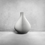 Serenity Wave Flower Vase, 3D printed in PLA, view 6 of 8