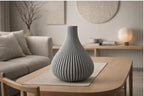 Serenity Wave Flower Vase, 3D printed in PLA, view 5 of 8