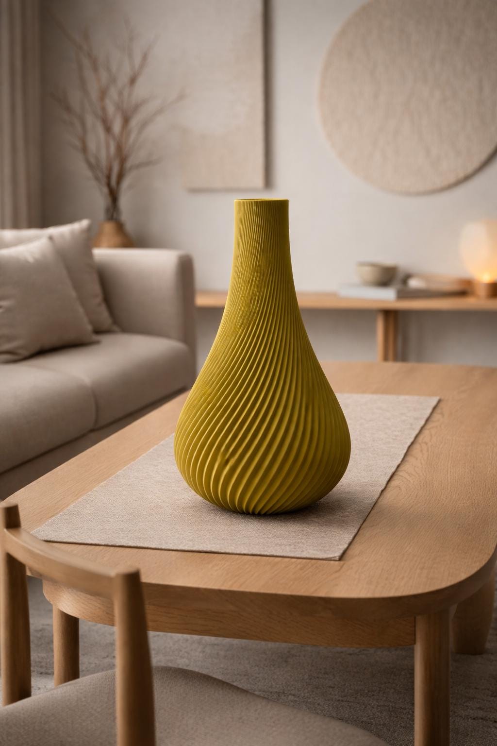 Elegant Bloom Flower Vase, 3D printed in PLA, view 3 of 6