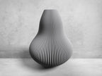 Sculpted Wave Rib Vase, 3D printed in PLA, view 2 of 6