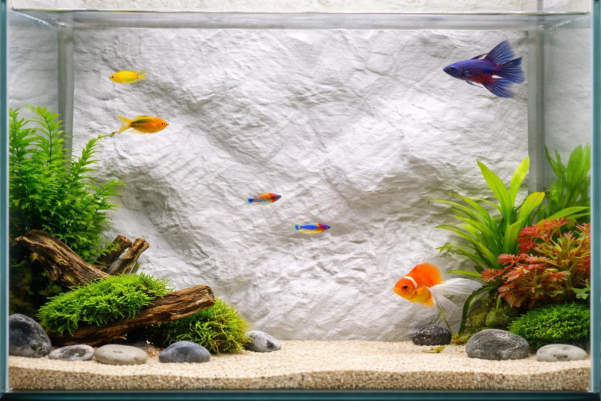 Mountain Rock Wall 3D Background, Style II, 3D printed in PETG, for terrariums, vivariums and aquariums