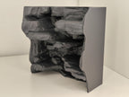 Rocky Stone Cliff 3D Background, Style II, 3D printed in PETG, view 5 of 7