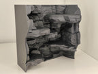 Rocky Stone Cliff 3D Background, Style II, 3D printed in PETG, view 6 of 7