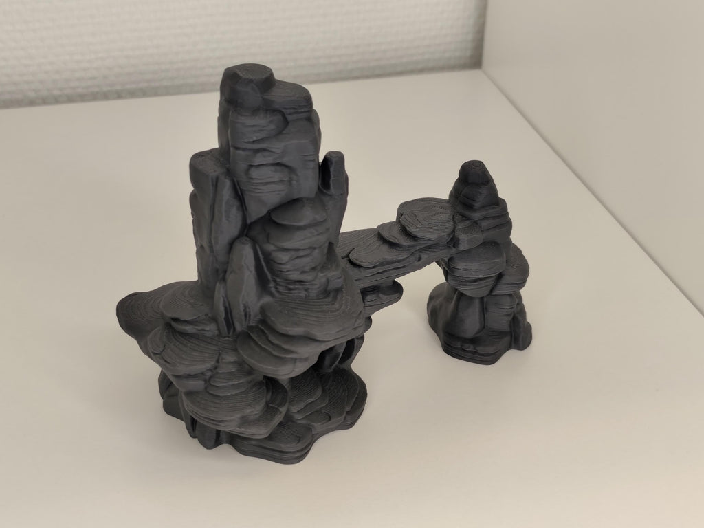 Mountain Rock Arch Aquarium Cave and Bridge, 3D printed in PETG, view 4 of 5