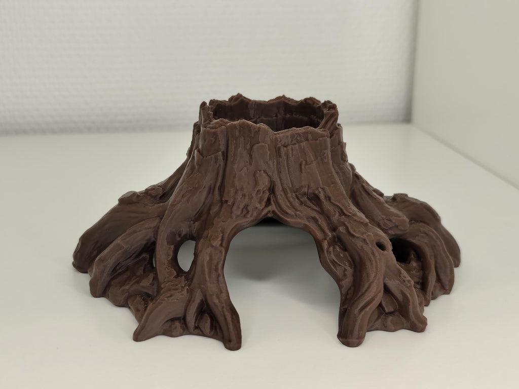 Root Tree Stump Cave Hide, 3D printed in PETG, view 4 of 7