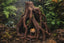 Tall Mangrove Root Cave Hide, 3D printed in PETG, for reptiles, amphibians and fish