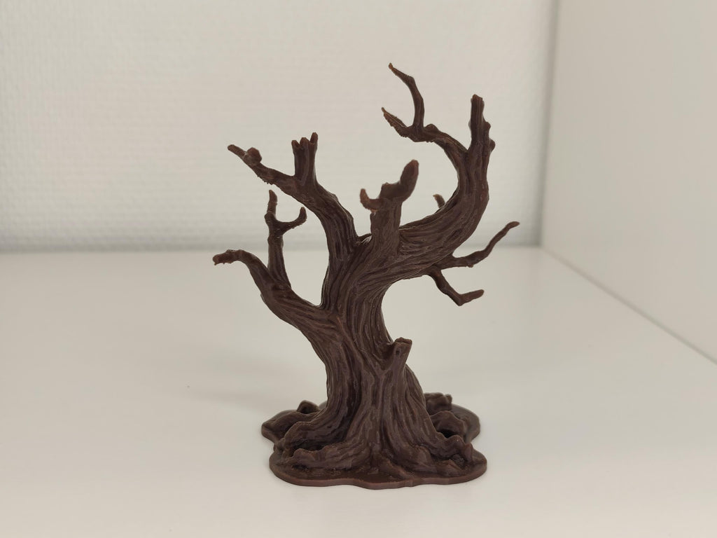 Gnarled Dead Tree Set, Style I (2 Trees), 3D printed in PETG, view 5 of 5