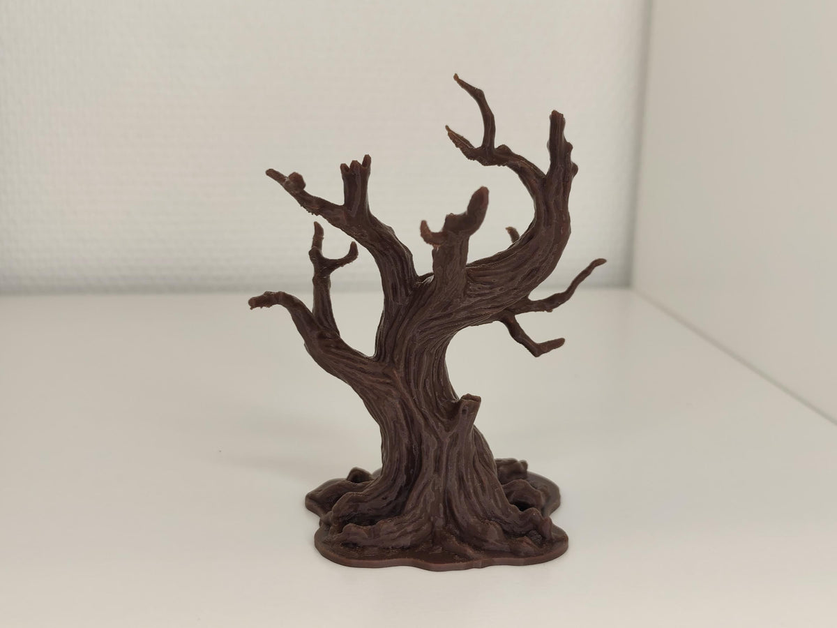 Gnarled Dead Tree Set, Style I (2 Trees), 3D printed in PETG, view 5 of 5