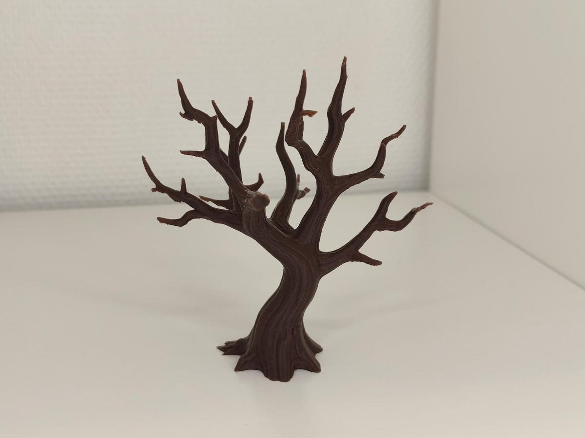 Gnarled Dead Tree Set, Style II (2 Trees), 3D printed in PETG, view 5 of 6