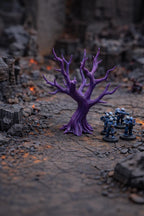 Gnarled Dead Tree Set, Style II (2 Trees), 3D printed in PETG, for terrariums, vivariums and aquariums