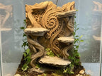 Maori-Inspired 3D Background, 3D printed in PETG, for terrariums, vivariums and aquariums