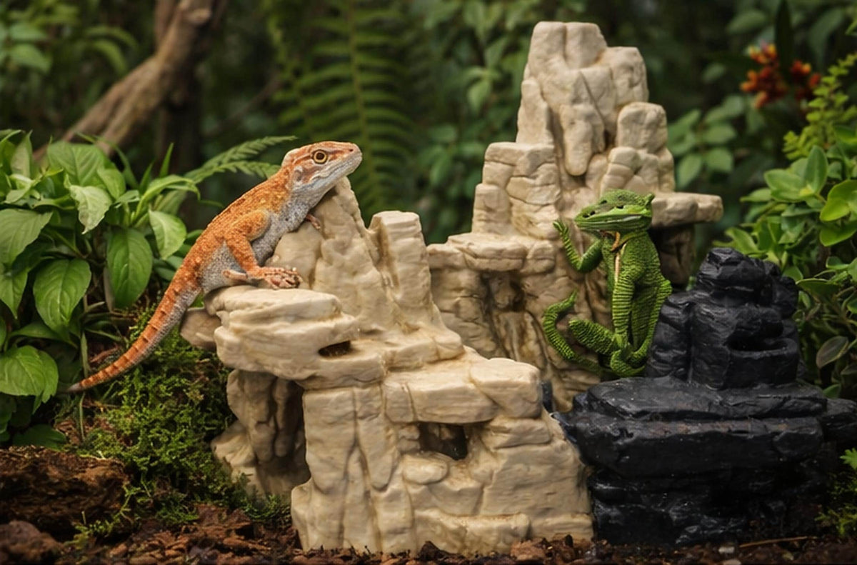 Realistic Rock Formation with Cave, 3D printed in PETG, view 2 of 5