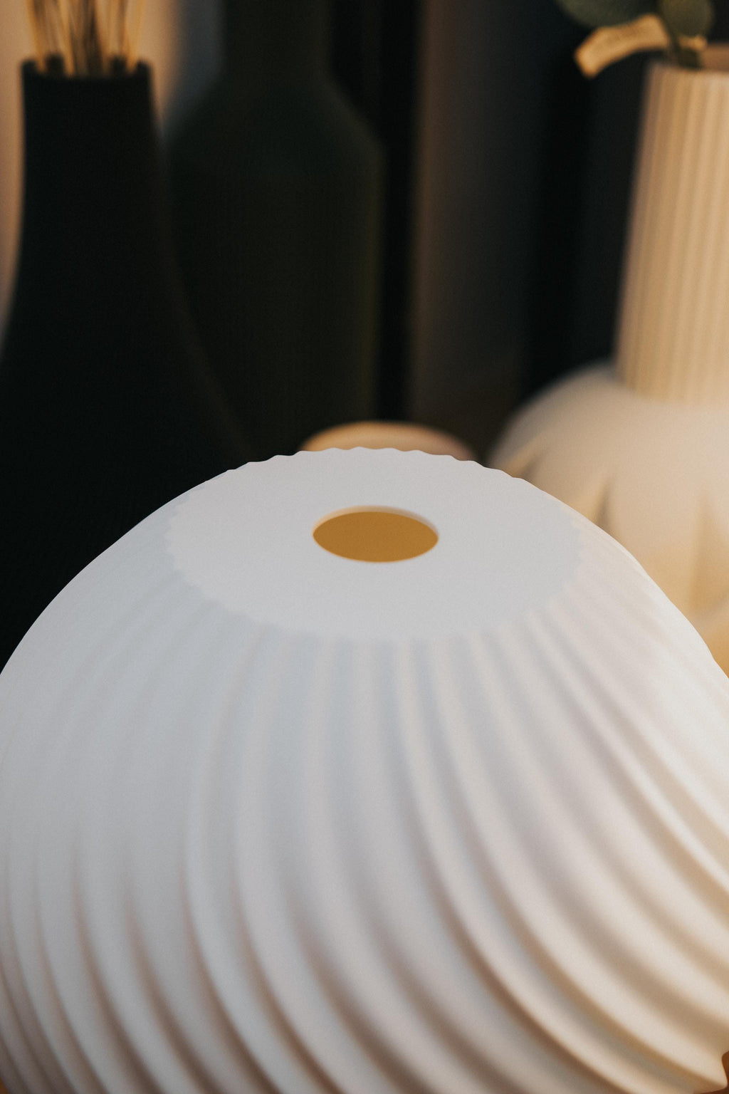 Ambient Wave Table Lamp for IKEA STRÅLA, 3D printed in PLA, view 13 of 13
