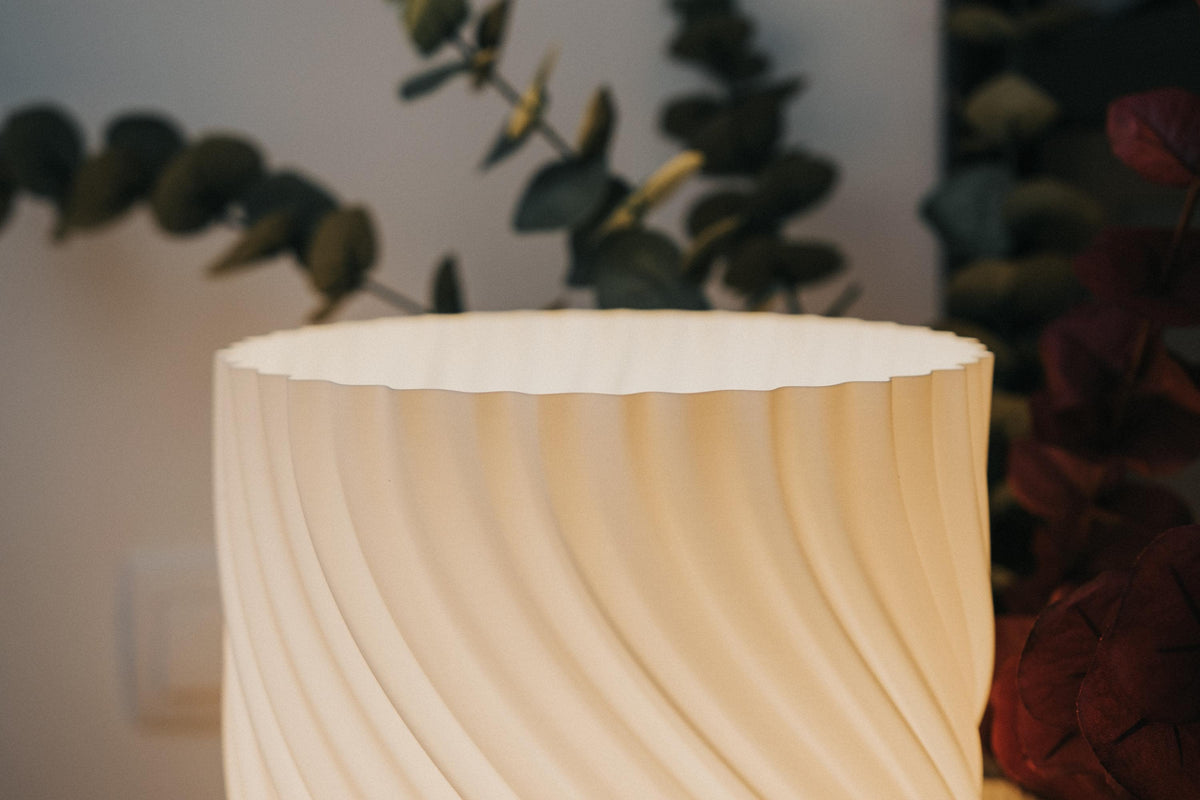 Ambient Wave Table Lamp for IKEA STRÅLA, 3D printed in PLA, view 6 of 13