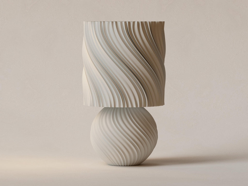 Ambient Wave Table Lamp for IKEA STRÅLA, 3D printed in PLA, view 4 of 13