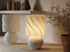 Ambient Wave Table Lamp for IKEA STRÅLA, 3D printed in PLA