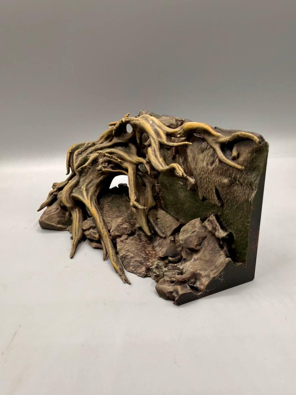 Old Tree 3D Background, 3D printed in PETG, view 6 of 6