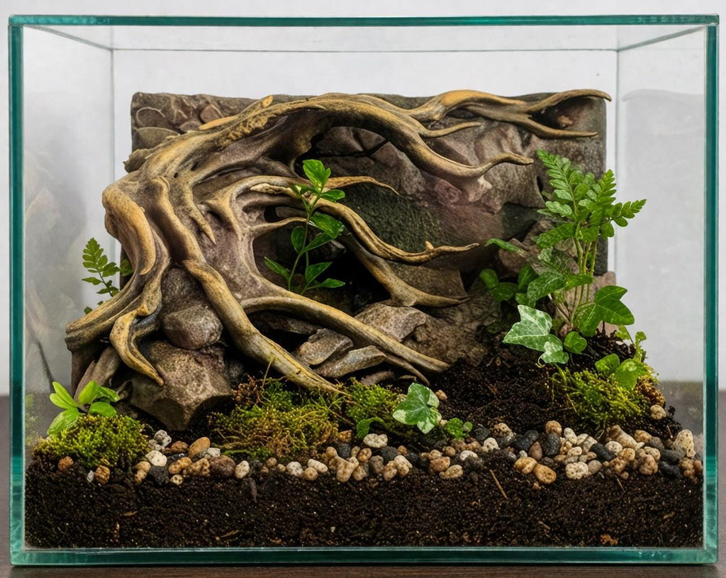 Old Tree 3D Background, 3D printed in PETG, for terrariums, vivariums and aquariums