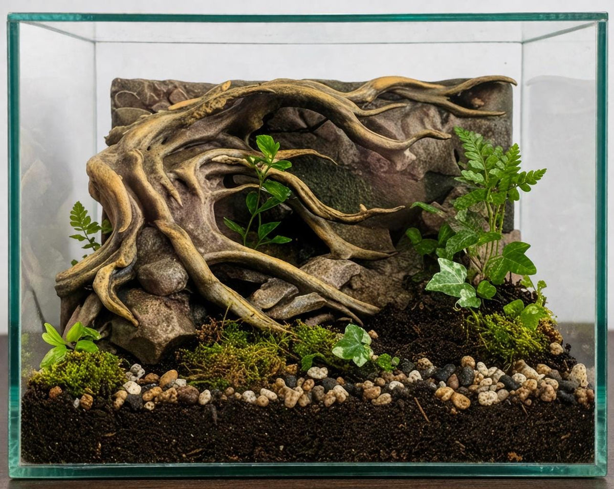 Old Tree 3D Background, 3D printed in PETG, for terrariums, vivariums and aquariums