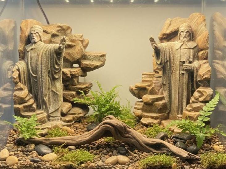 Double Guardians 3D Background, 3D printed in PETG, view 8 of 8