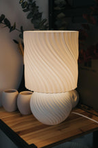 Ambient Wave Table Lamp for IKEA STRÅLA, 3D printed in PLA, view 9 of 13