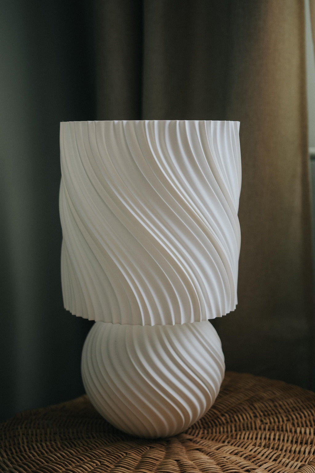 Ambient Wave Table Lamp for IKEA STRÅLA, 3D printed in PLA, view 11 of 13
