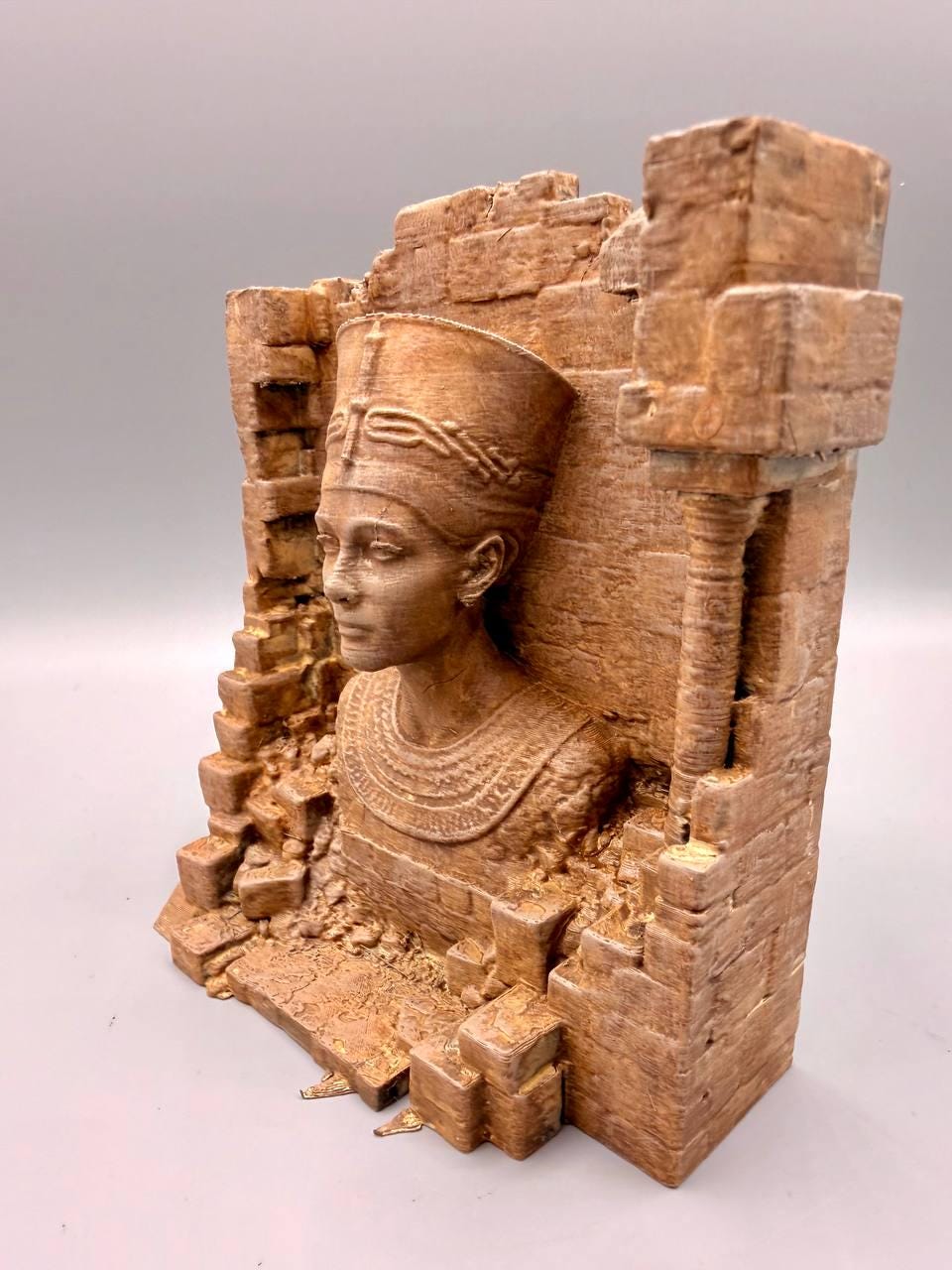 Nefertiti 3D Background, 3D printed in PETG, view 3 of 5