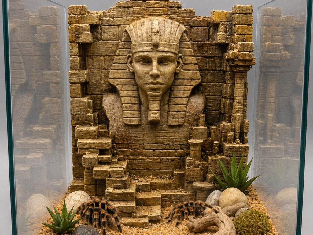 Pharaoh 3D Background, 3D printed in PETG, for terrariums, vivariums and aquariums