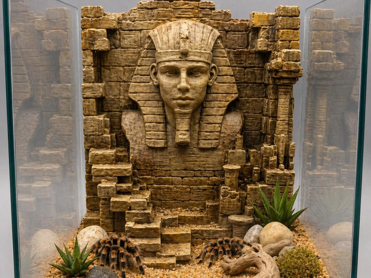 Pharaoh 3D Background, 3D printed in PETG, for terrariums, vivariums and aquariums