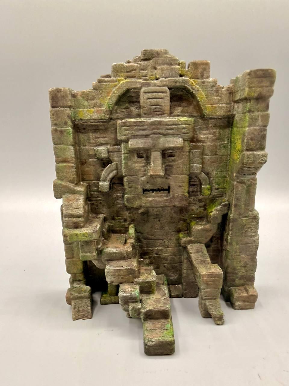 Aztec Stone Face 3D Background, 3D printed in PETG, view 4 of 8
