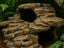 Stone Step Hideaway, 3D printed in PETG, for reptiles, amphibians and fish