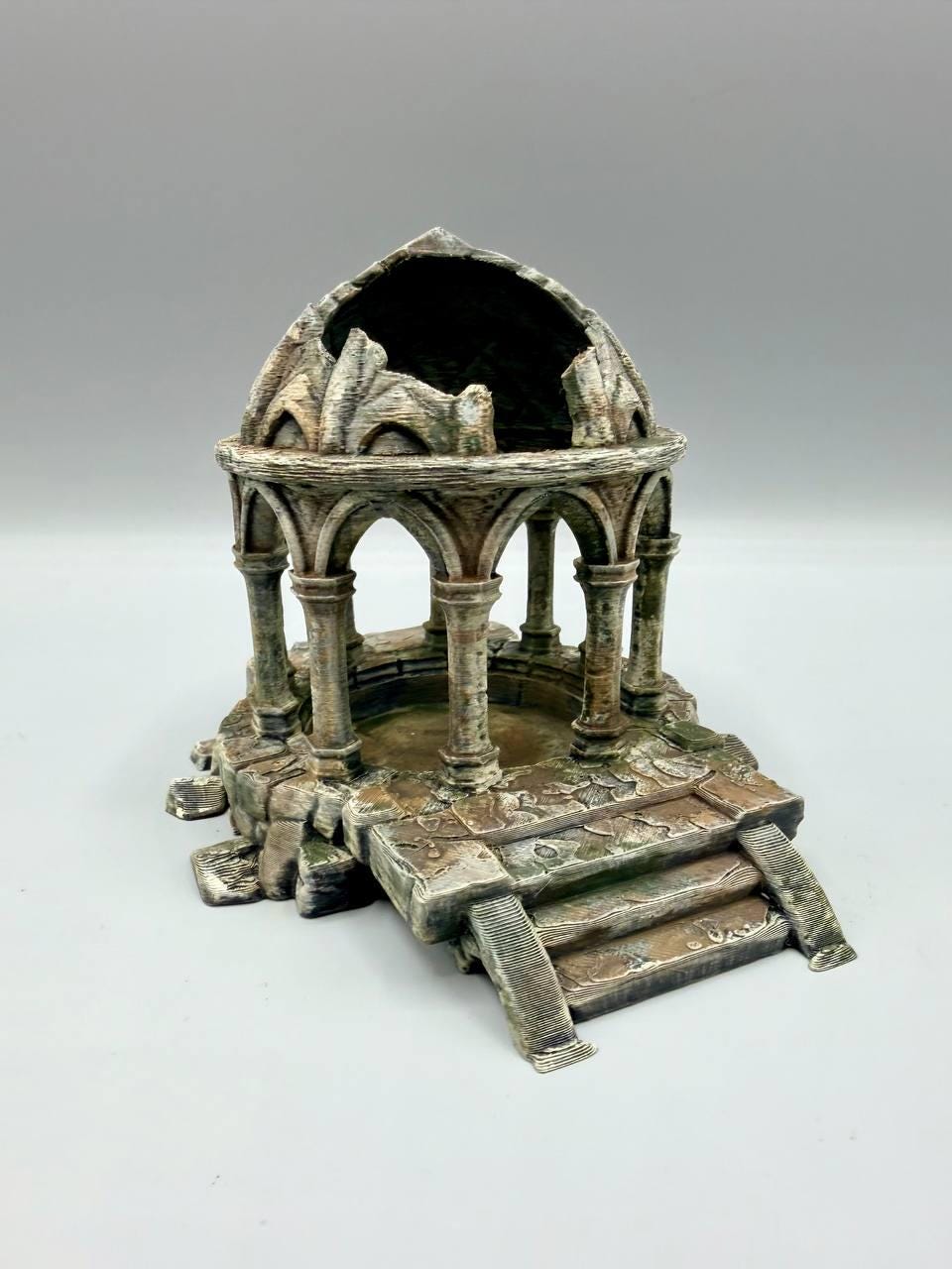 Pavilion Dome Ruins Hide, 3D printed in PETG, view 4 of 7