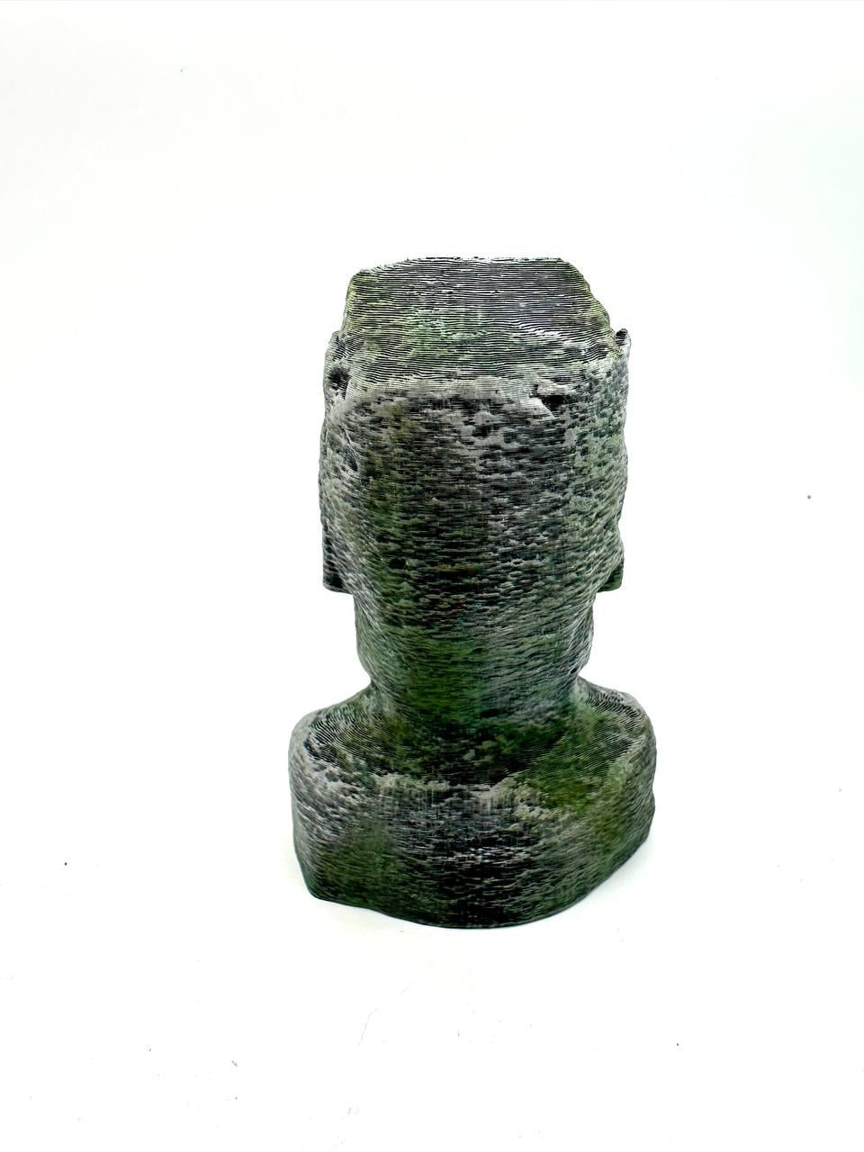 Moai Statue, 3D printed in PETG, view 3 of 4