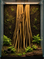 Amazon Trees 3D Background, 3D printed in PETG, for terrariums, vivariums and aquariums