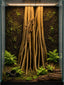 Amazon Trees 3D Background, 3D printed in PETG, for terrariums, vivariums and aquariums