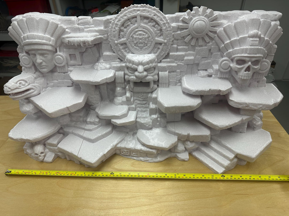 Aztec Ruins II 3D Background, 3D printed in PETG, view 2 of 7