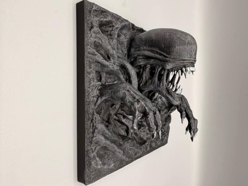 Xenomorph Alien 3D Background, 3D printed in PETG, view 3 of 8