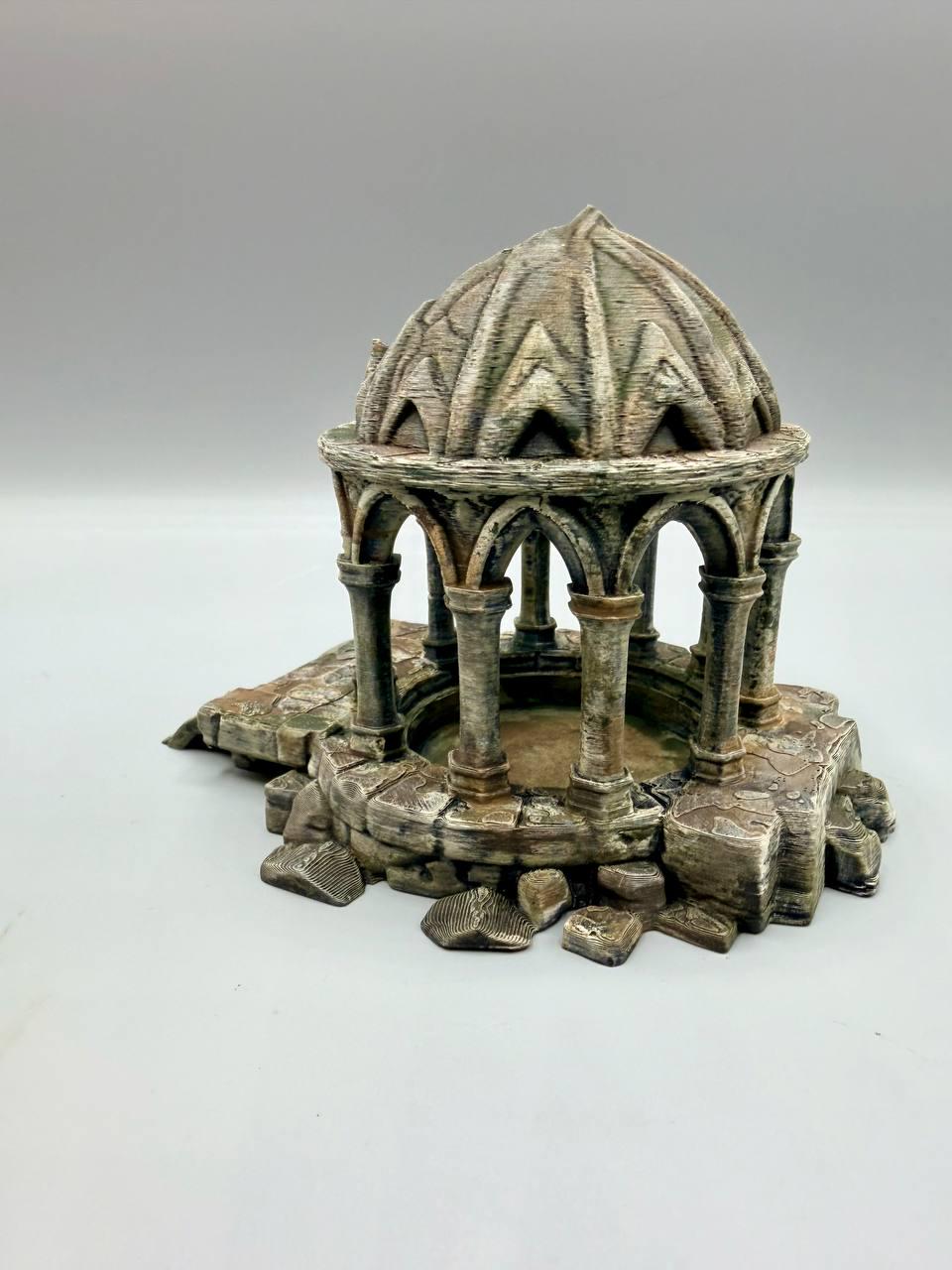 Pavilion Dome Ruins Hide, 3D printed in PETG, view 7 of 7