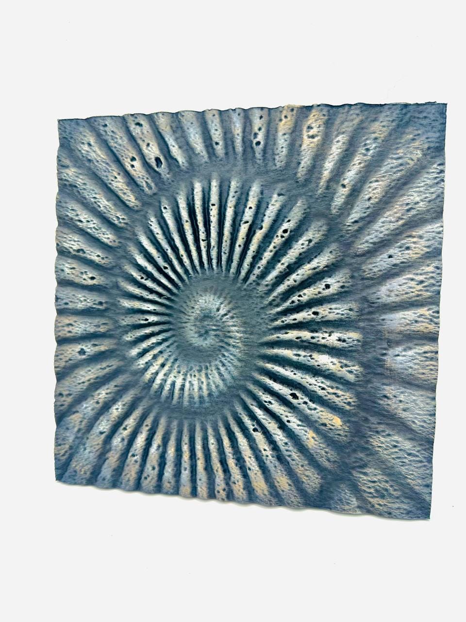 Ammonite Fossil 3D Background, 3D printed in PETG, view 2 of 2