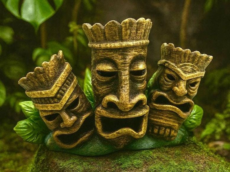 Tiki Team Hideout II, 3D printed in PETG, for reptiles, amphibians and fish