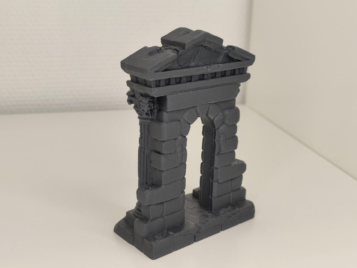 Ancient Temple Portal Ruins Fish Hide, 3D printed in PETG, view 2 of 6