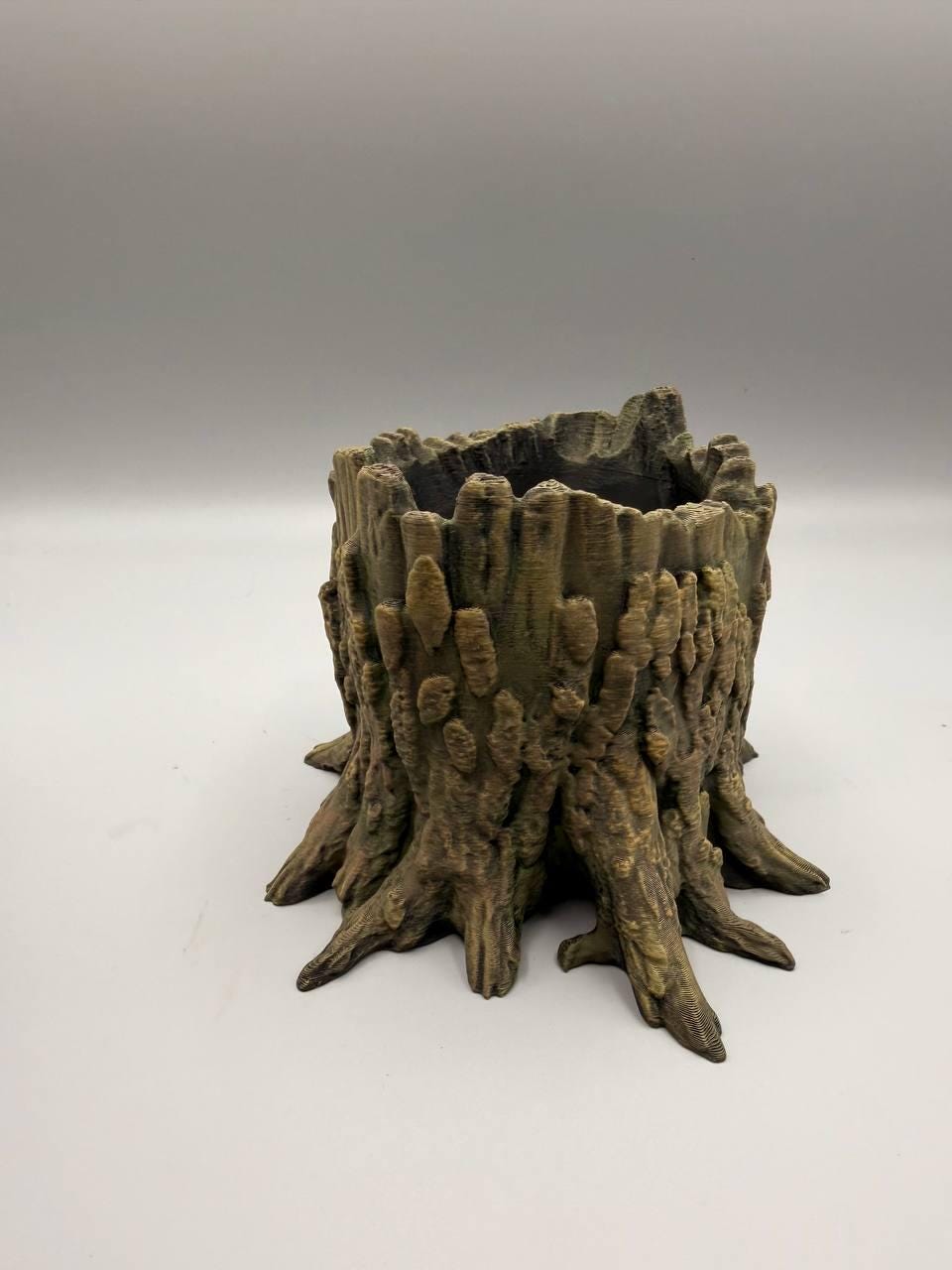 Tree Stump Planter, 3D printed in PETG, view 3 of 7